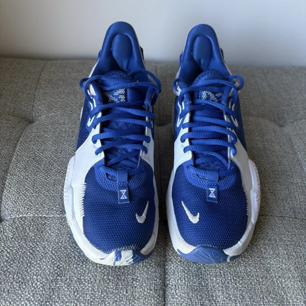 Nike Paul George PG 5 TB Royal Blue White Basketball Shoes Sneakers Sz 4.5 Youth